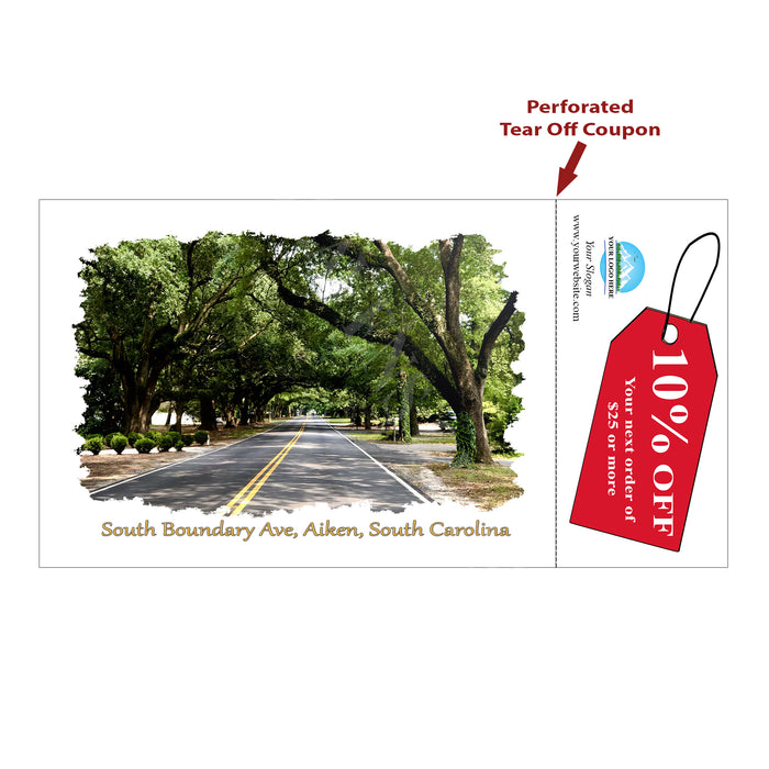 Tear-Off Coupon Postcard