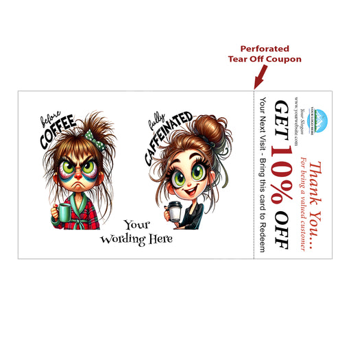 Tear-Off Coupon Postcard