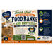 A promotional thank-you graphic for New Day Printers supporting food banks and pantries, with text, icons, and a QR code on a white background.