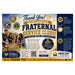 A promotional thank-you flyer for New Day Printers supporting Fraternal Service Clubs, featuring logos for Rotary International, Lions Club USA, and Kiwanis Club, along with text, contact information, and a QR code.