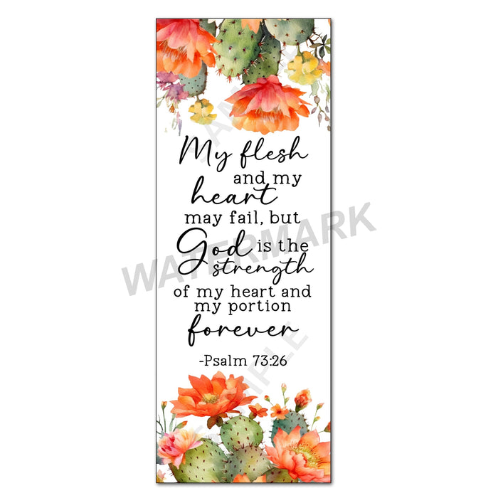 God is my strength bookmark