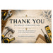 A rectangular printed sign or card with a warm beige background and decorative tool illustrations around the border, featuring the text 'THANK YOU WE REALLY APPRECIATE YOU' and smaller home-project thank-you messaging.