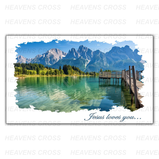 Lake with Dock Post Card