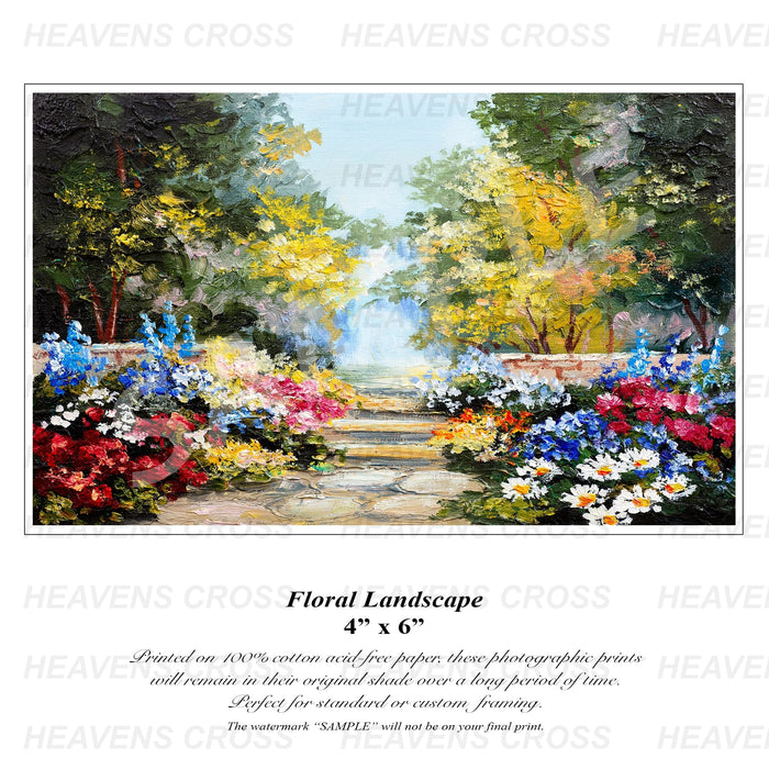 Landscape with Flowers