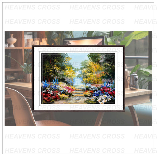 Landscape Flowers Oil