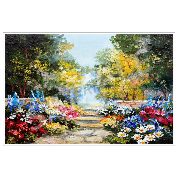 Landscape with Flowers