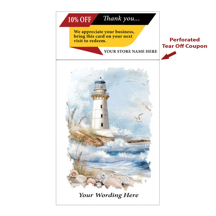 Tear-Off Coupon Postcard