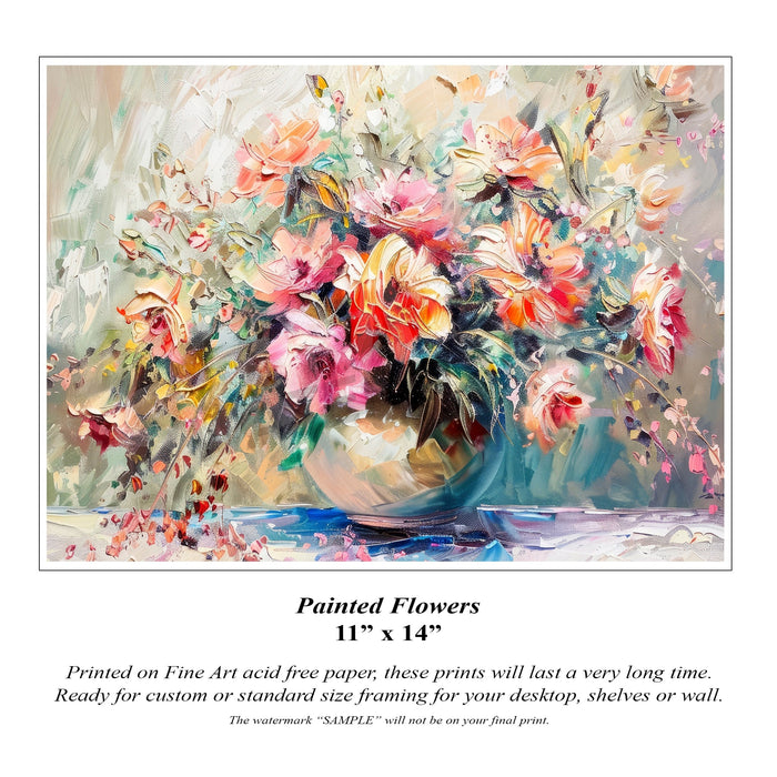 Painted Flowers Oil