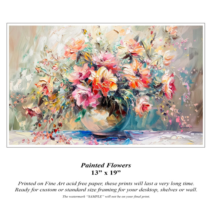 Painted Flowers Oil