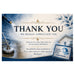 A promotional thank-you graphic for a pressure washer service, featuring a blue and white water spray scene, large text reading 'THANK YOU WE REALLY APPRECIATE YOU,' a house illustration, and a small sign that says 'CLEANER BRIGHTER POWER WASHED.'.