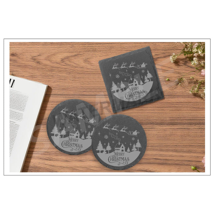 Santa Stone Coasters