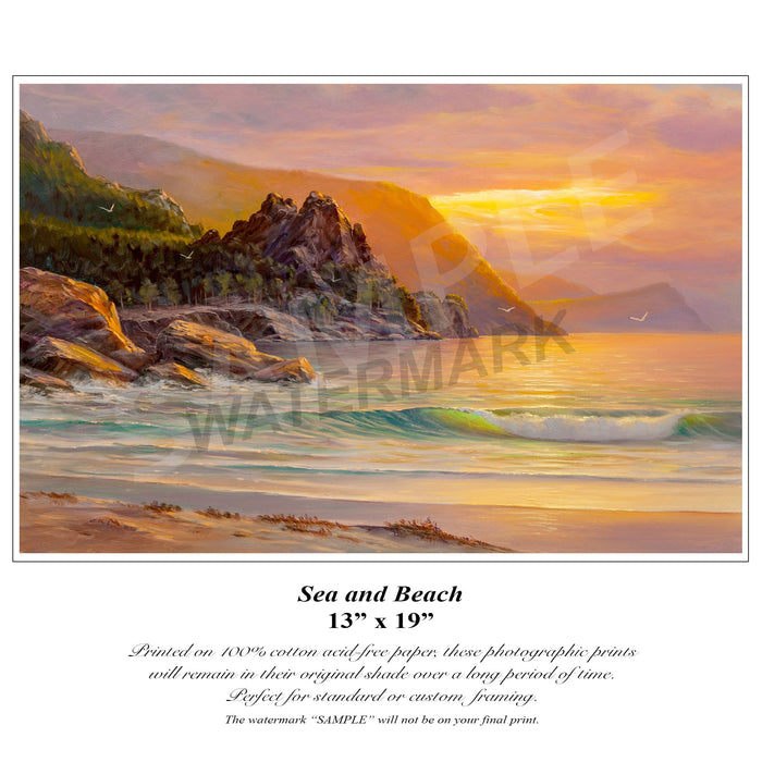 Beach Oil Painting