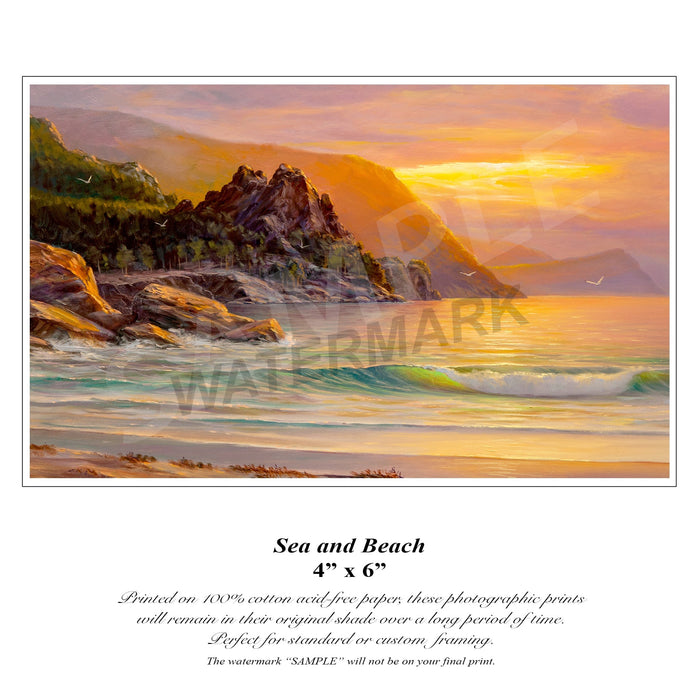 Beach Oil Painting