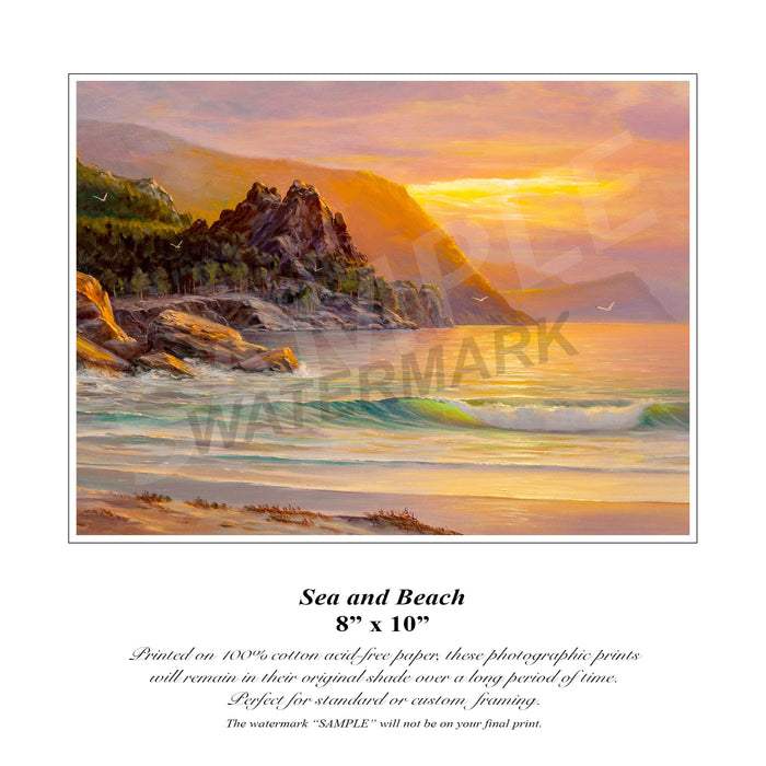 Beach Oil Painting
