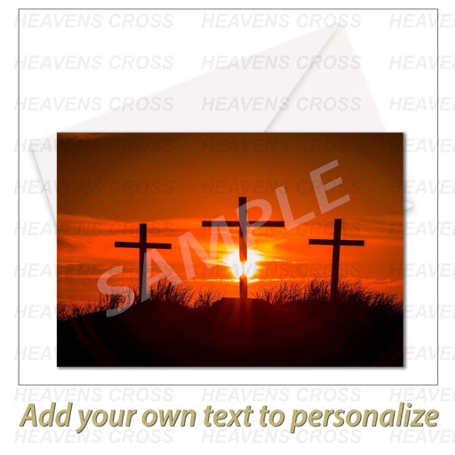 Three Crosses Greeting Card