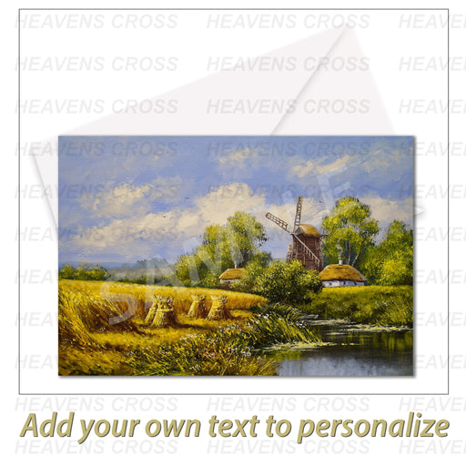 Windmill Greeting Card