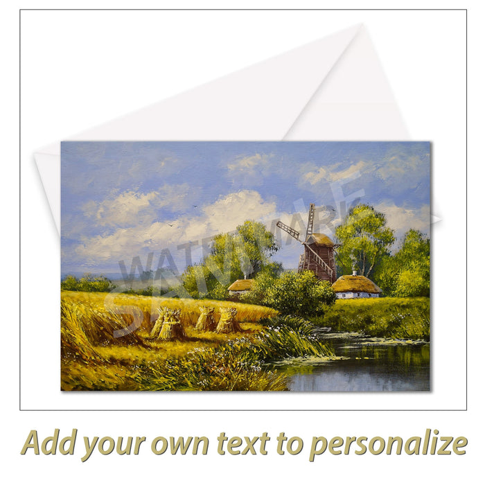 Windmill Greeting Card