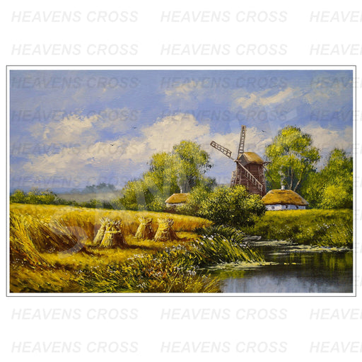 Windmill Oil Painting