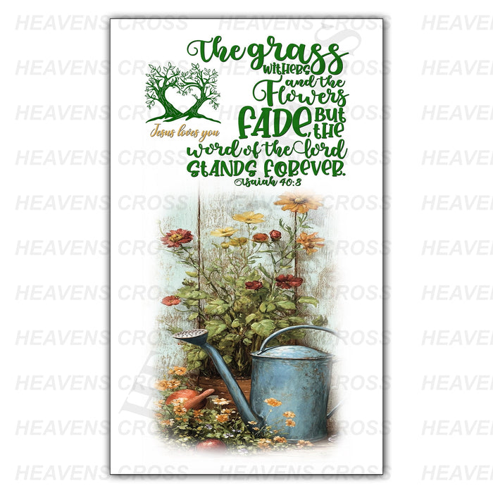 The word of the Lord Wall Decor Garden2 8"X13"